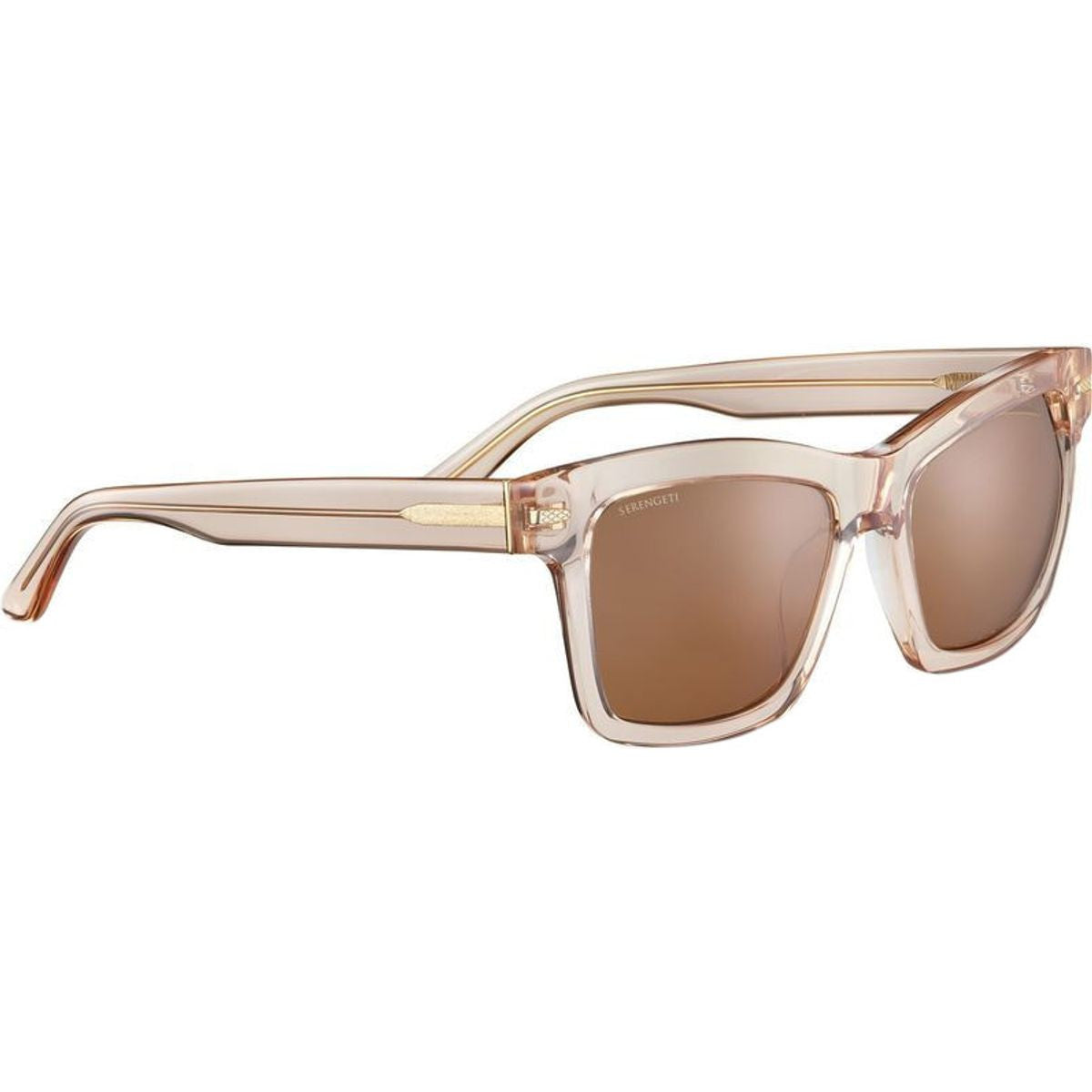 Winona, Shiny Crystal Pink Champagne/Drivers Photochromic Polarised Glass Lenses