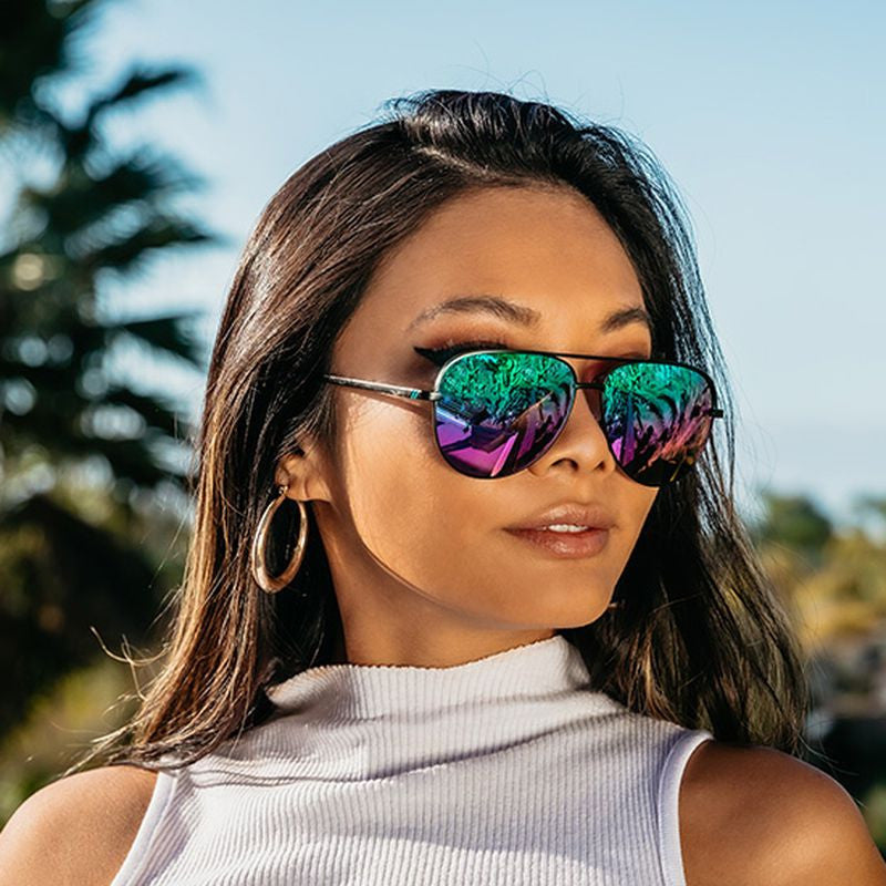 Shadow, Flying Pretty Matte Black/Blue Mirror Polarised Lenses