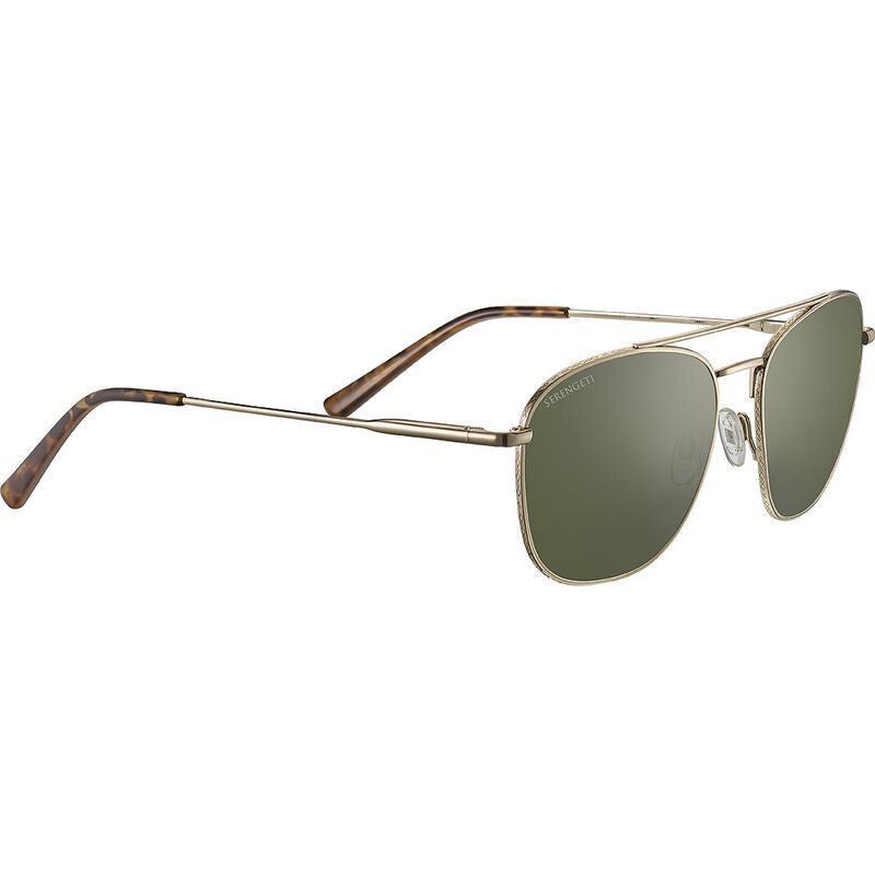 Carroll Large, Shiny Light Gold/555nm Photochromic Glass Polarised Lenses