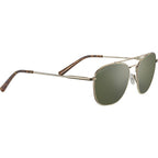 Carroll Large, Shiny Light Gold/555nm Photochromic Glass Polarised Lenses