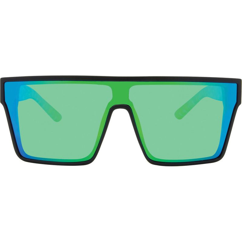 Loose Cannon, Matte Black/Green Flash Mirror Polarised Lenses