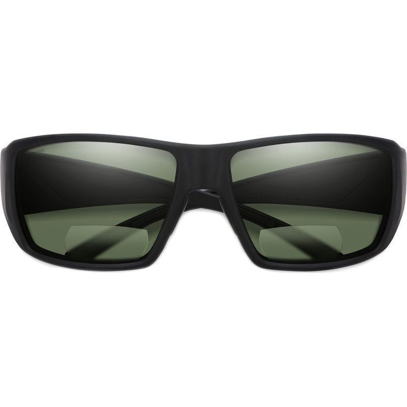 Guides Choice, Matte Black/Bifocal +2.5 Grey Green Polarised Lenses