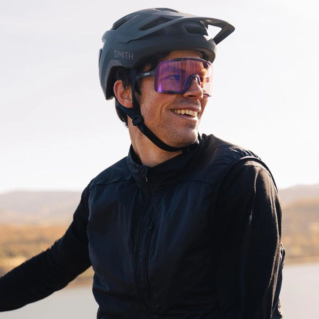 Syncline, Matte Meteorite Crystal/Chromapop Low Light Rose Blue Mirror Lenses