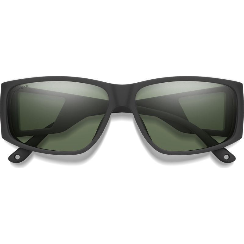 Smith Monroe Peak Matte Black Chromapop Grey Green Polarised Front