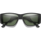 Smith Monroe Peak Matte Black Chromapop Grey Green Polarised Front