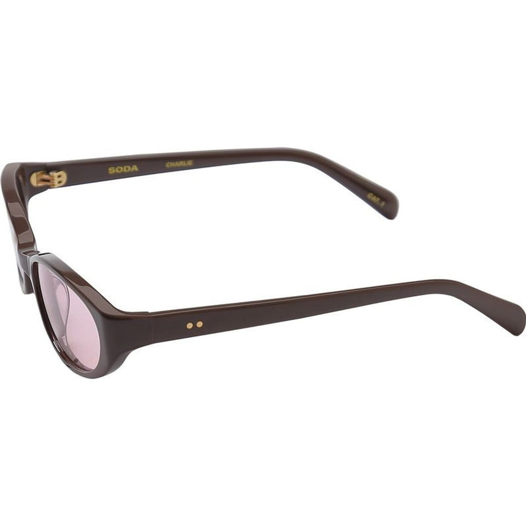 Charlie, Espresso/Pink Lenses