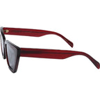 Hailey II, Burgundy/Grey Lenses