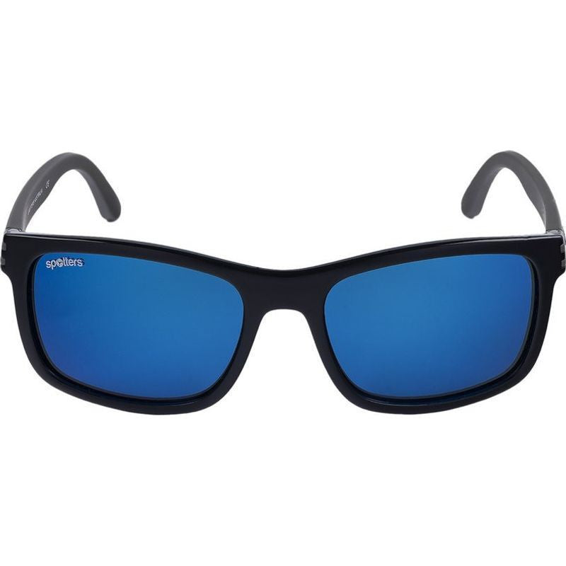 Chill, Gloss Black and Matte Hybrid/Blue Mirror Glass Polarised Lenses