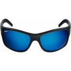 Fusion, Matte Black/Blue Mirror Glass Polarised Lenses