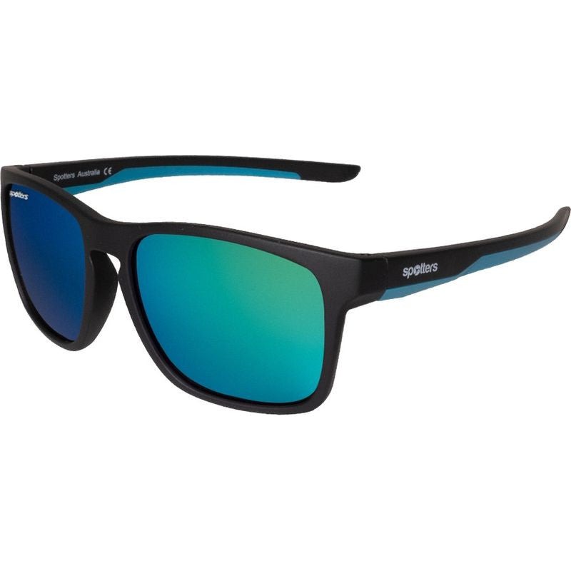 Dingo Kids, Matte Black and Blue/Green Mirror Polarised Lenses