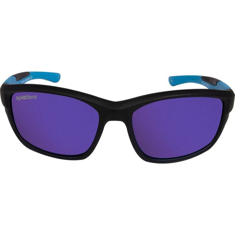 Platypus Kids, Matte Black and Blue/Purple Mirror Polarised Lenses