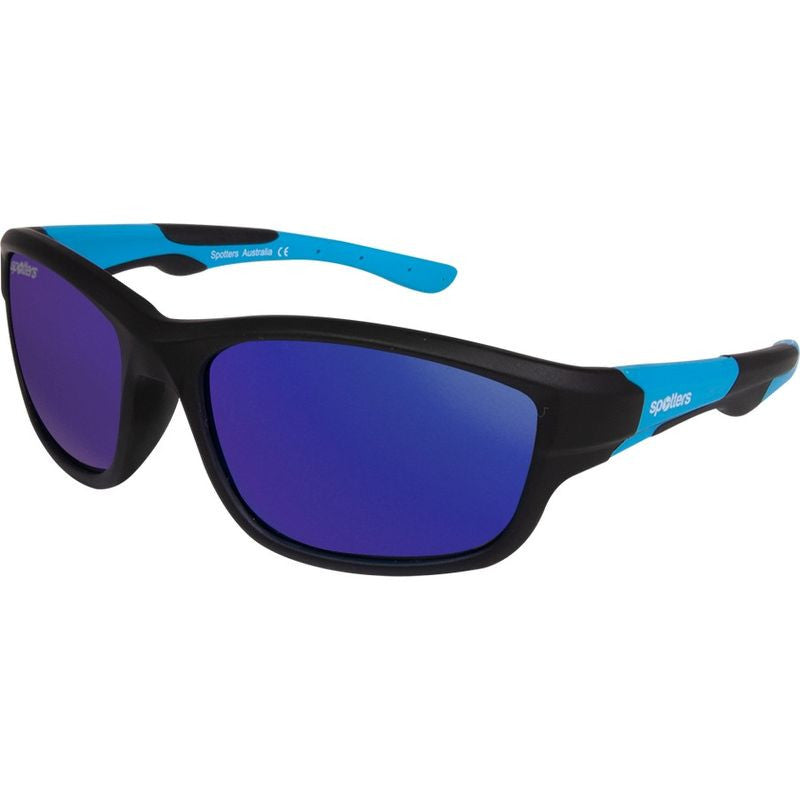 Platypus Kids, Matte Black and Blue/Purple Mirror Polarised Lenses