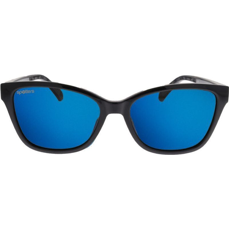 Possum Kids, Gloss Black/Blue Mirror Polarised Lenses
