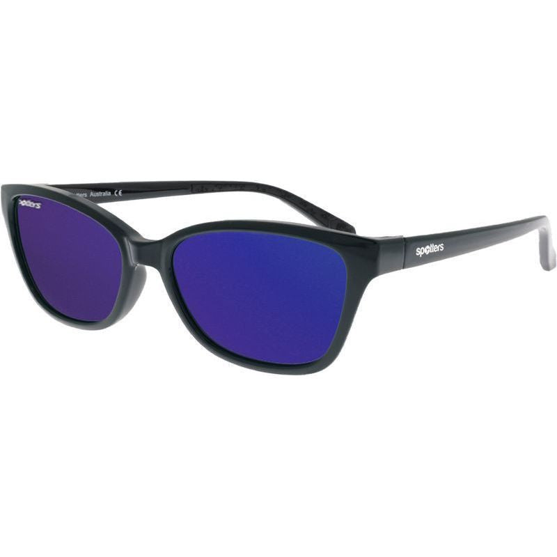 Possum Kids, Gloss Black/Purple Mirror Polarised Lenses