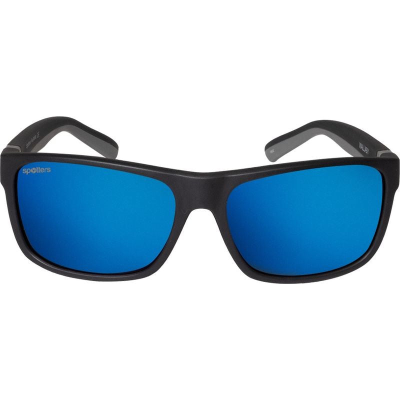Wombat Kids, Matte Black and Grey/Blue Mirrored Polarised Lenses