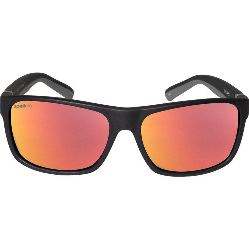 Wombat Kids, Matte Black and Grey/Red Mirror Polarised Lenses