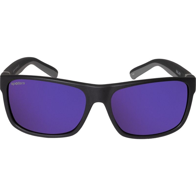 Wombat Kids, Matte Black and Grey/Purple Mirror Polarised Lenses