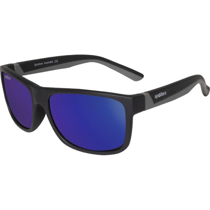 Wombat Kids, Matte Black and Grey/Purple Mirror Polarised Lenses