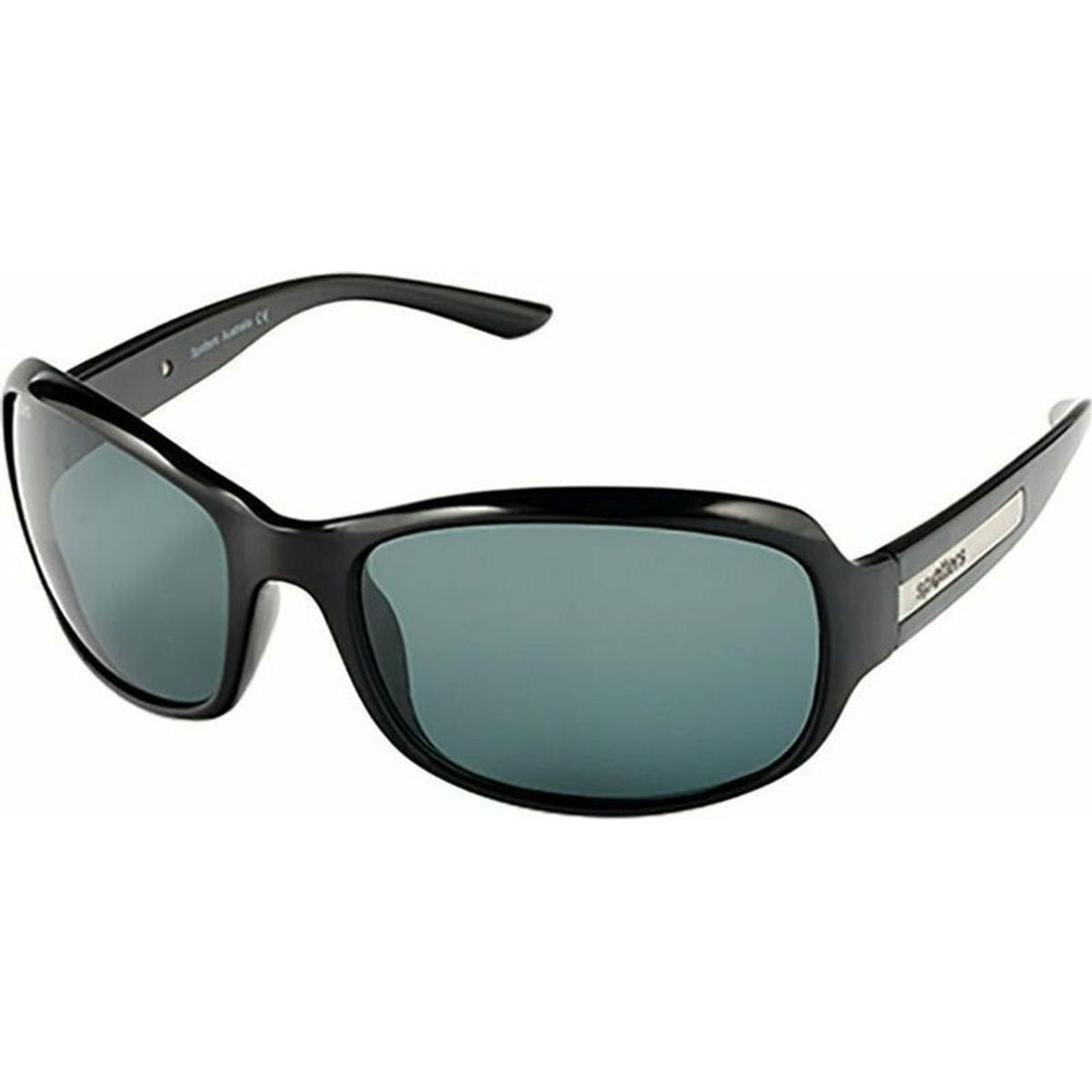 Ruby, Gloss Black/Carbon Glass Polarised Lenses