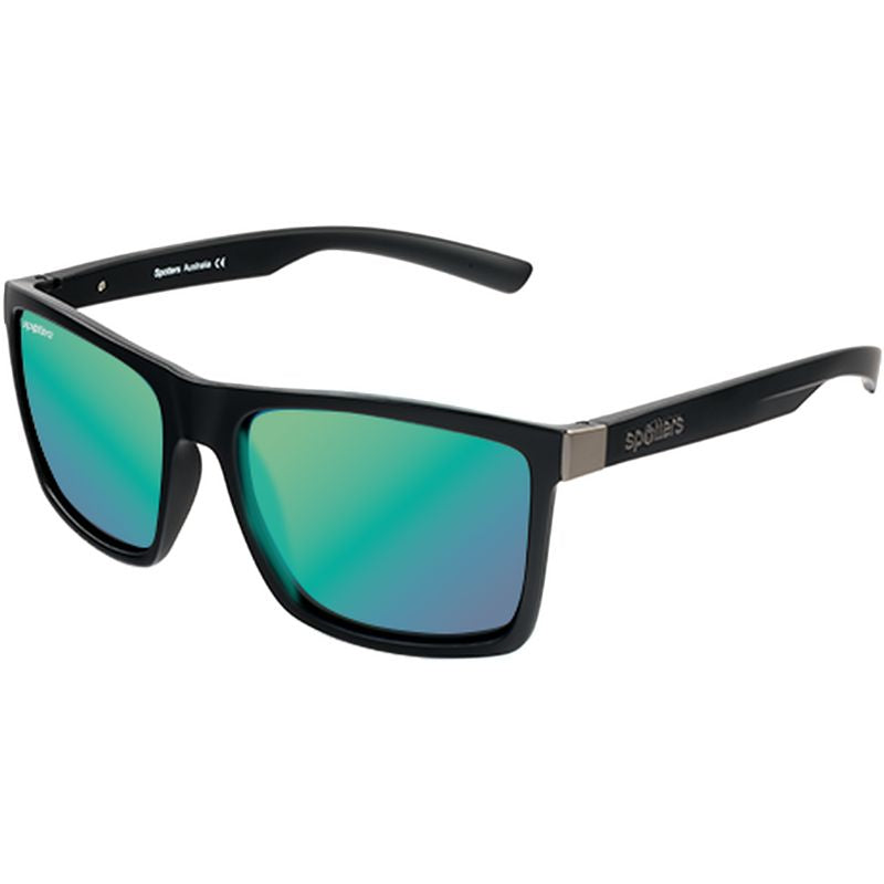 Spotters Riot Matte Black Helix Glass Polarised Angle