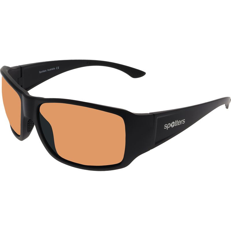Spotters Torque Matte Black Penetrator Glass Polarised Angle