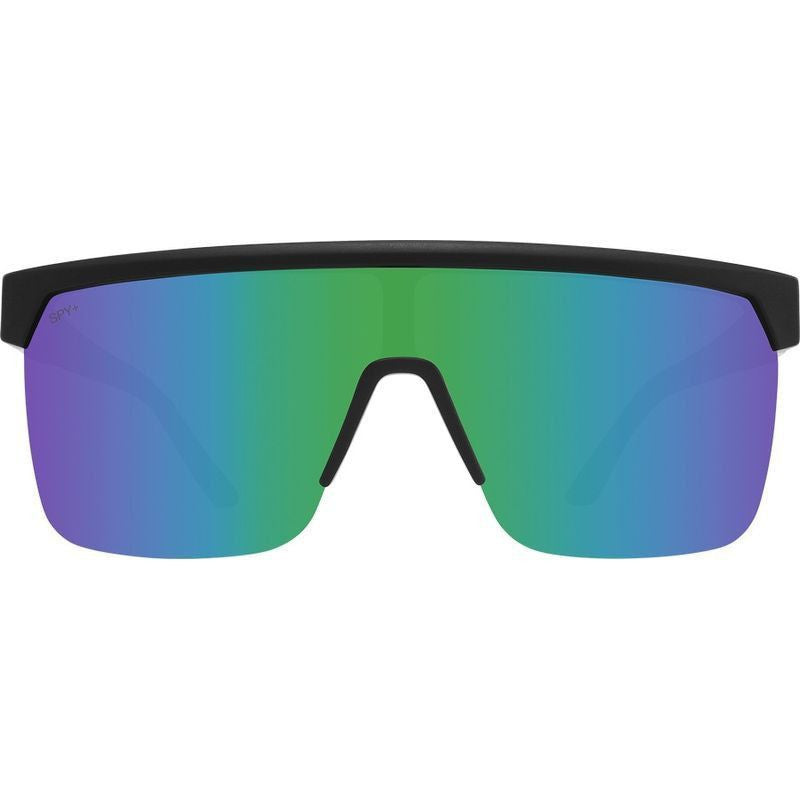 Flynn 5050, Matte Black and Pink/Light Grey Green Mirror Happy Lenses