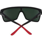 Flynn, Soft Matte Black, Red Fade/HD+ Grey Green with Red Spectra Lenses
