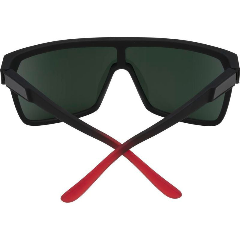Flynn, Soft Matte Black, Red Fade/HD+ Grey Green with Red Spectra Lenses