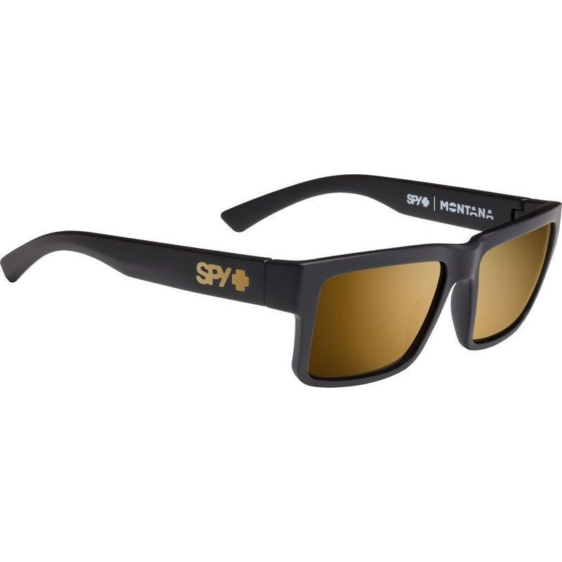 Montana, Soft Matte Black/HD+ Bronze with Gold Spectra Lenses