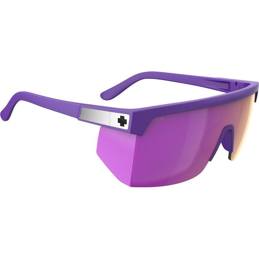Super Flynn, Matte Purple/Happy Grey Green with Pink Mirror Lenses