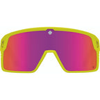 Monolith, Matte Neon Yellow/Happy Grey Green with Pink Spectra Mirror Lenses