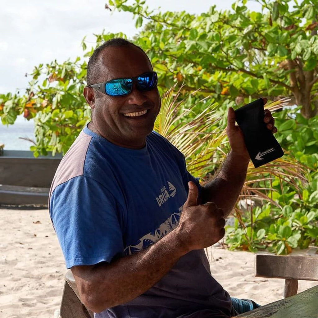 Cobbler, Matte Black/Blue Mirror Polarised Lenses
