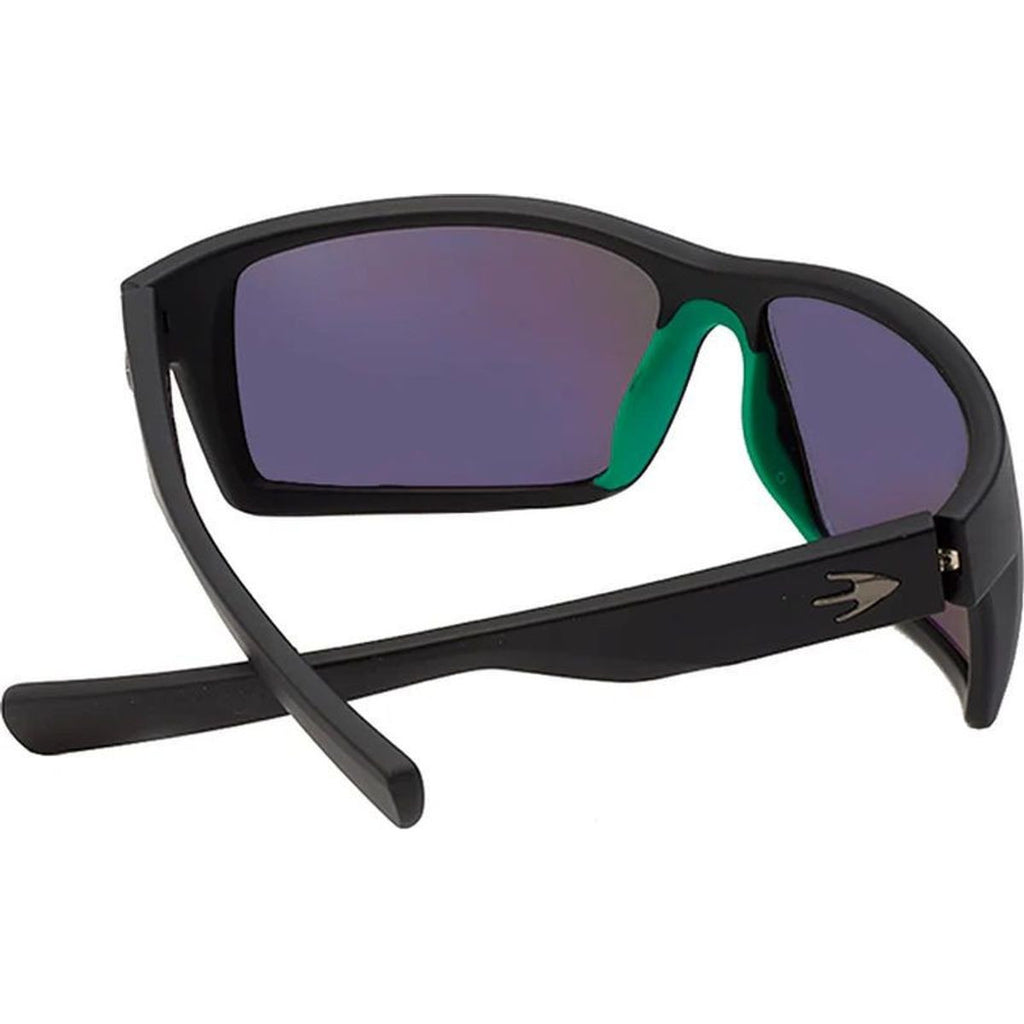 Cobia, Matte Black/Green Mirror Polarised Lenses