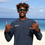 Cobia, Matte Black/Green Mirror Polarised Lenses