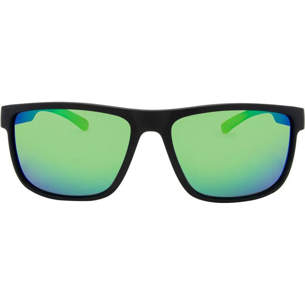 Yellowfin, Rubber Black/Green Mirror Polarised Lenses