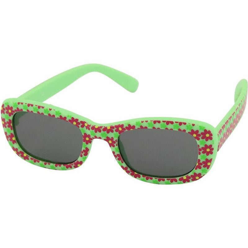 Disco - Infant, Green Flowers/Grey Lenses