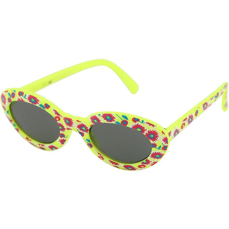 Fruitloop - Infant, Yellow Pink Flower/Grey Lenses