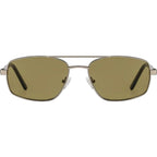Astley, Matte Silver/Caper Green Lenses