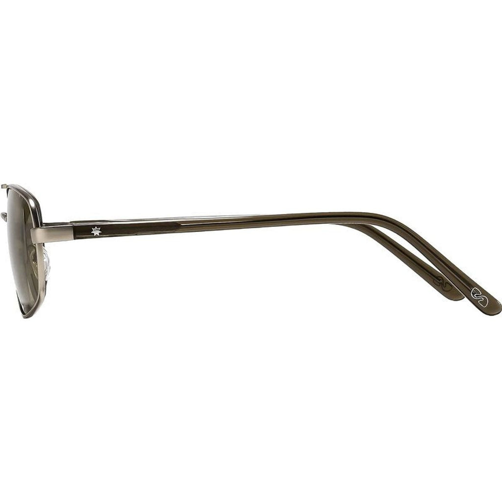 Astley, Matte Silver/Caper Green Lenses