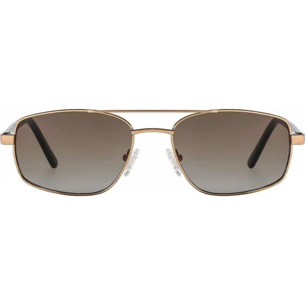 Astley, Polished Gold/Dune Brown Gradient Lenses