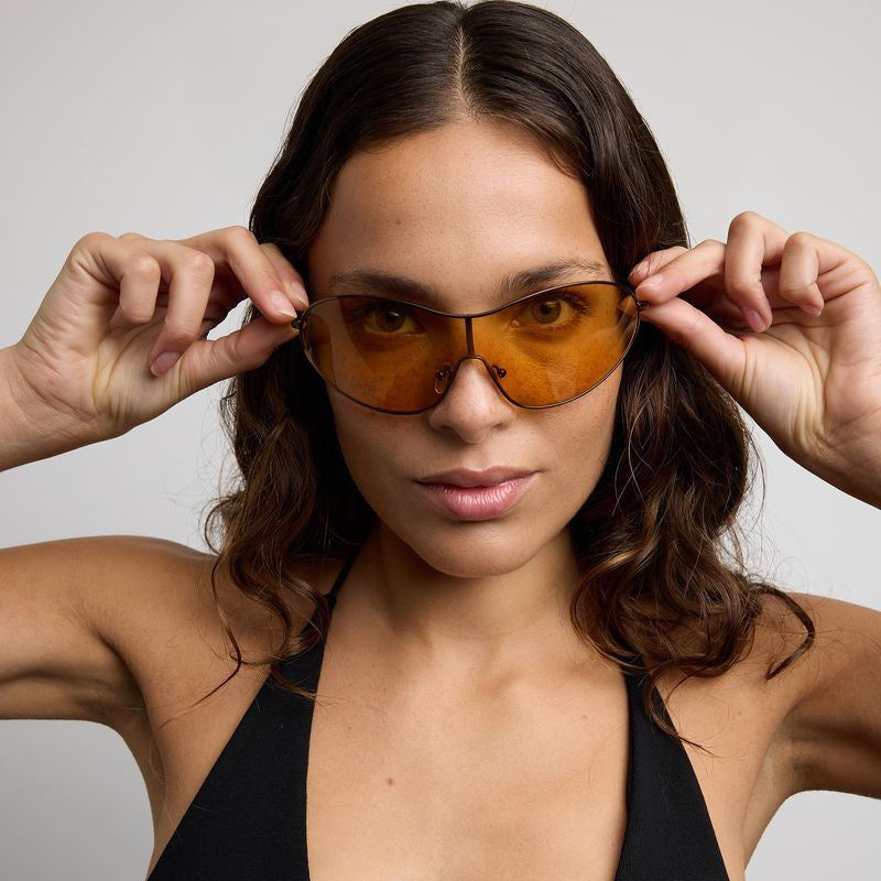 Ruse, Polished Bronze/Caramello Brown Lenses