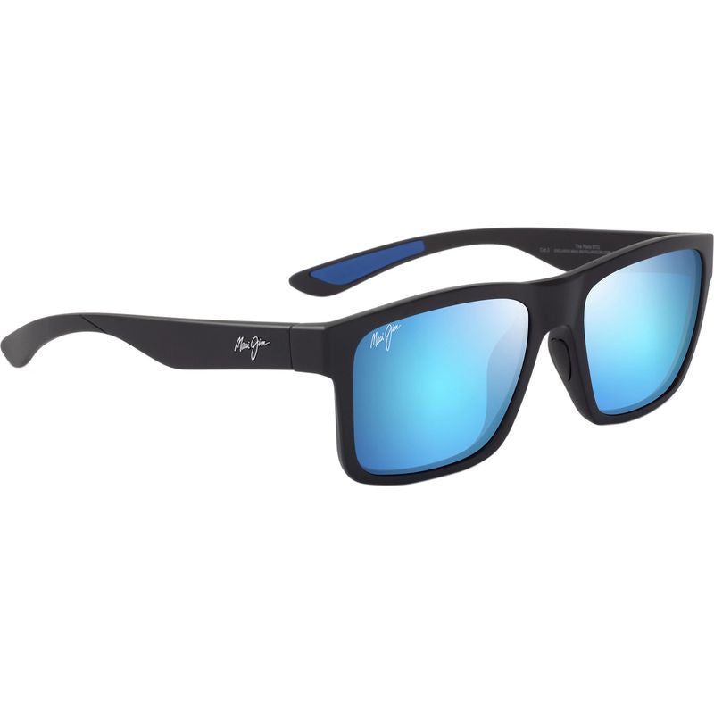 The Flats, Matte Black/Blue Hawaii Glass Polarised Lenses