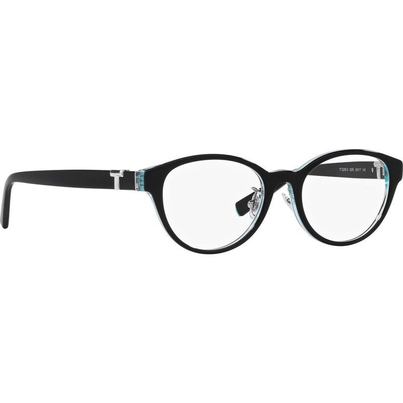 TF2236D, Black on Crystal Tiffany Blue/Clear Lenses 48 Eye Size