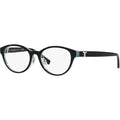 TF2236D, Black on Crystal Tiffany Blue/Clear Lenses 48 Eye Size