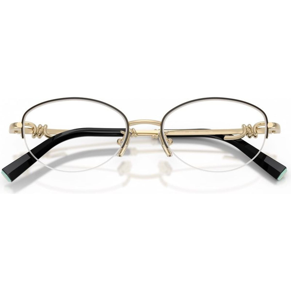 TF1171D, Black on Pale Gold/Clear Lenses