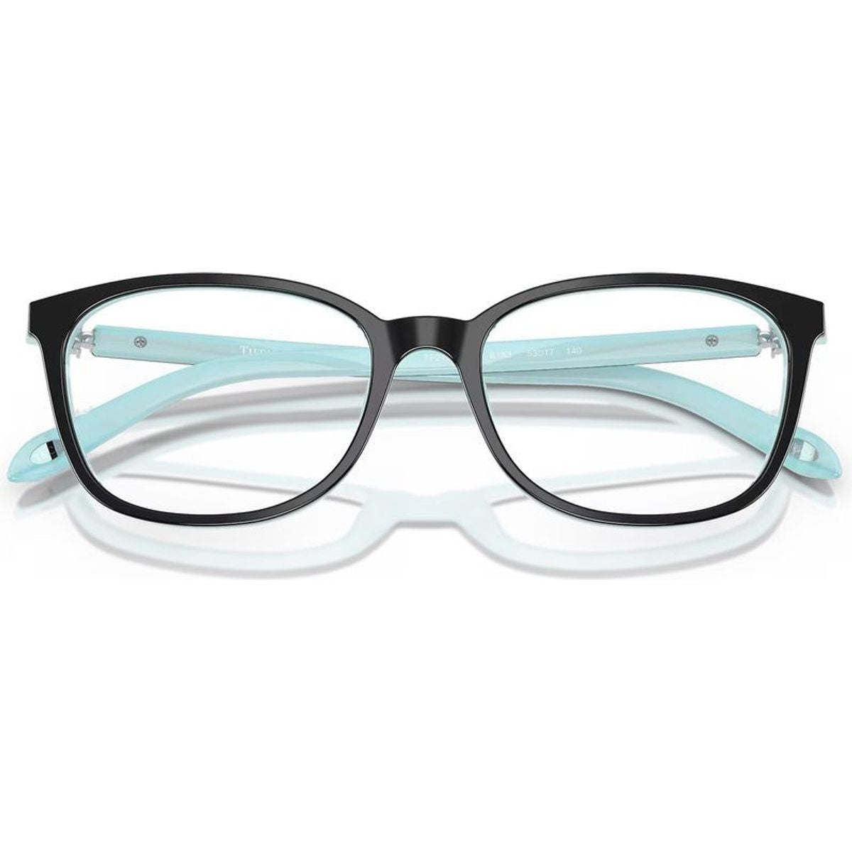 TF2109BF, Black on Striped Tiffany Blue/Clear Lenses