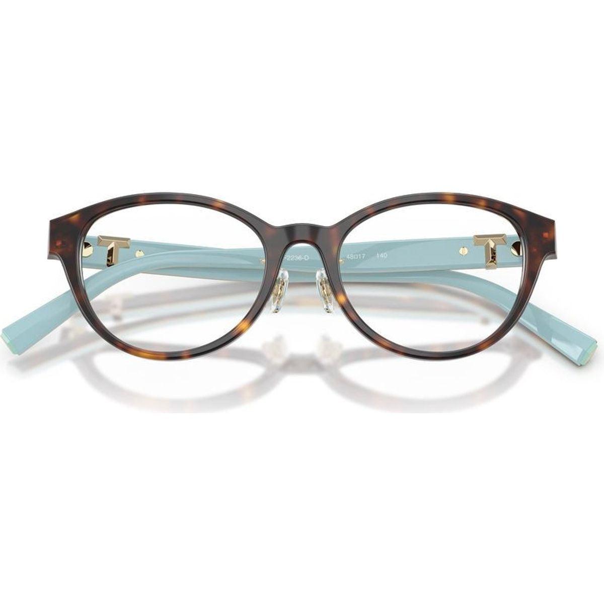 TF2236D, Havana on Tiffany Blue/Clear Lenses