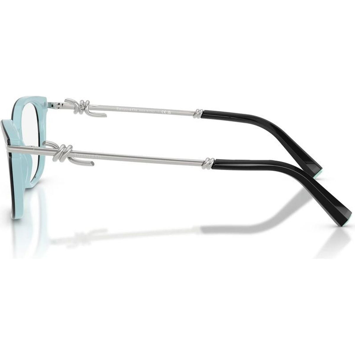 TF2281, Black on Tiffany Blue/Clear Lenses 53 Eye Size