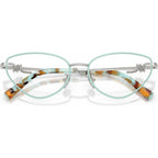 TF1172B, Tiffany Blue on Silver/Clear Lenses 54 Eye Size