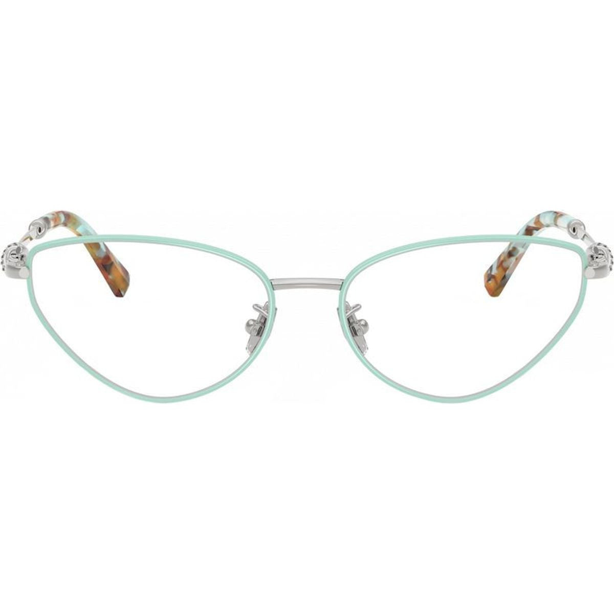 TF1172B, Tiffany Blue on Silver/Clear Lenses 54 Eye Size